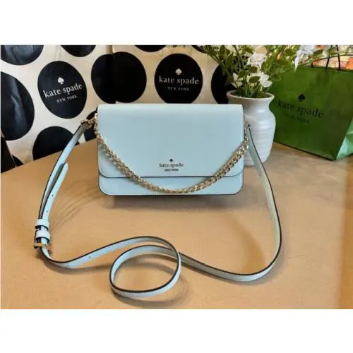 New Kate Spade Madison Flap Convertible Crossbody - Blue Glow