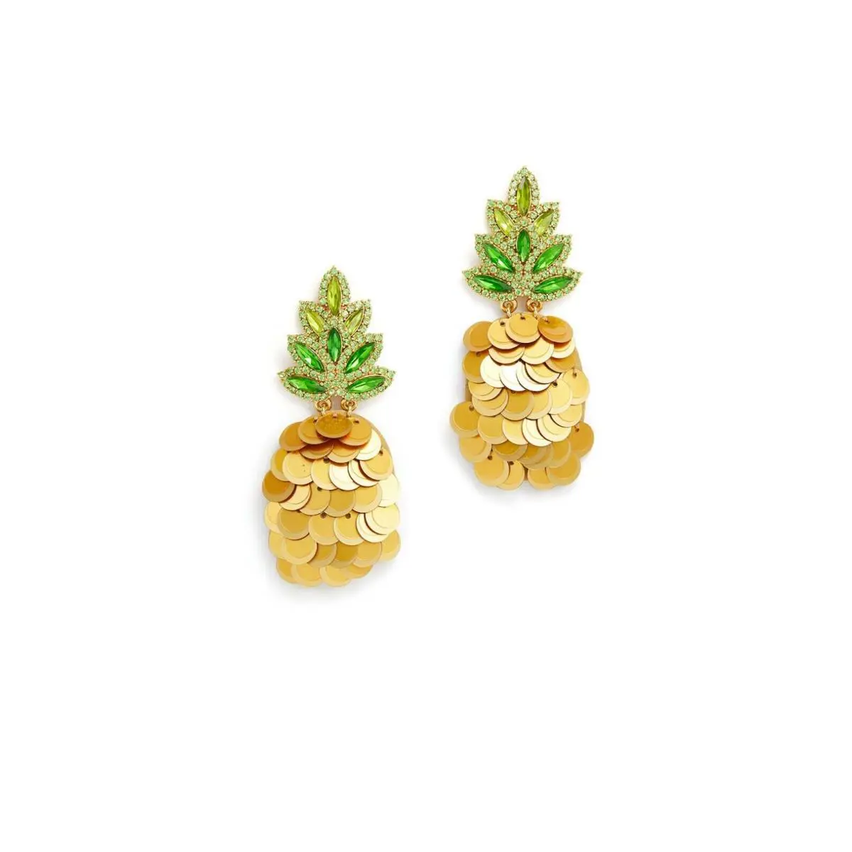 New Kate Spade By The Pool Pineapple Statement Studs Earrings