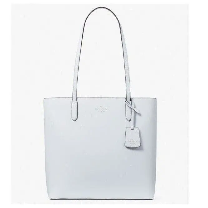 Kate Spade Brynn Tote Bag Purse KG109 Saffiano Pvc Pale Sapphirine White