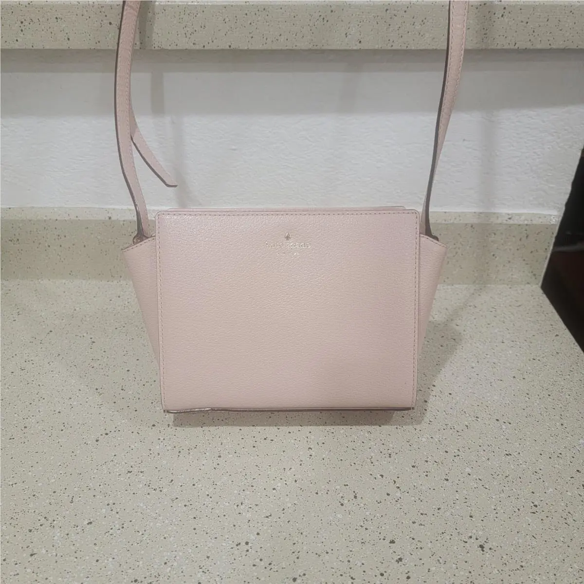 Kate Spade Grand Street Hayden Crossbody Messenger Bag Warm Vellum Pink Leather