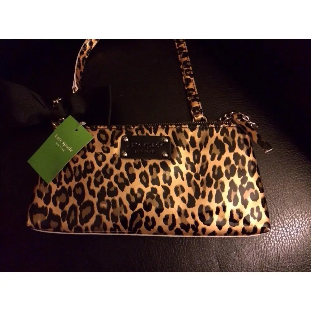 Kate Spade Crossbody Cross Body Handbag Leopard Dakota Sugar Grove Animal
