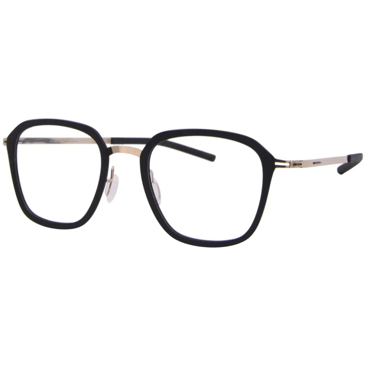Ic Berlin Rio Eyeglasses Rose Gold/matte Black Full Rim Square Shape 48mm