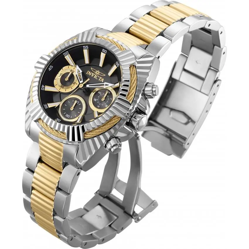 Womens Invicta 27188 Bolt Chronograph Two Tone Bracelet Watch