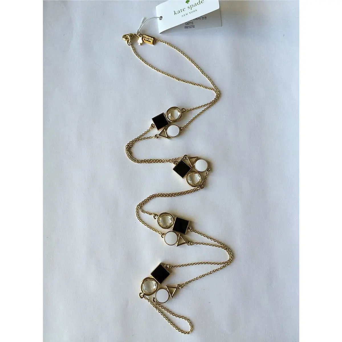 Kate Spade Scatter Necklace Natural Multi O0RU0932 White Black