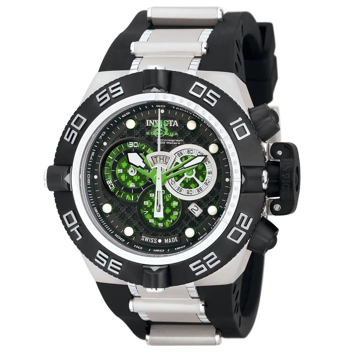 Swiss Made Invicta 6566 Subaqua Noma IV Chronograph Watch with 3-Slot Dive Case