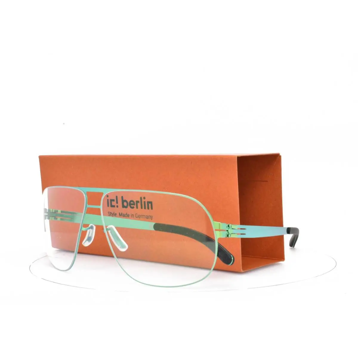 iC Berlin Golf Sunglasses Clear UV400 Lens U9 Guntzelstrabe Aviator 60-13-145 by ic! berlin