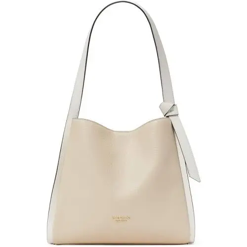 Kate Spade New York Knott Colorblocked Pebbled Leather Large Shoulder Bag