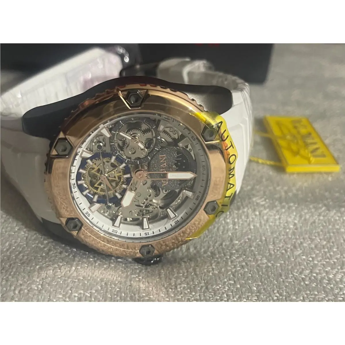 Watch Invicta Akula Automatic Men`s 51mm Rose Gold White