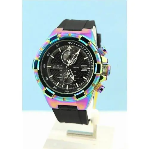 Invicta Aviator Chronograph 50mm Black Iridescent Dial Watch