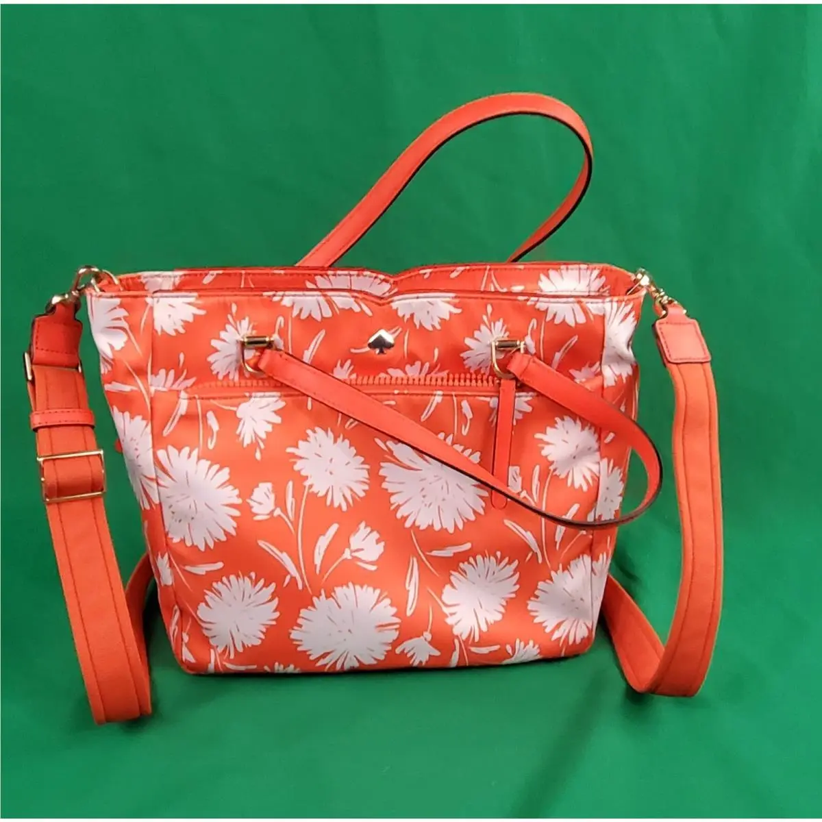 Kate Spade Jae Medium Satchel Tote Wild Blossom Nylon Crossbody