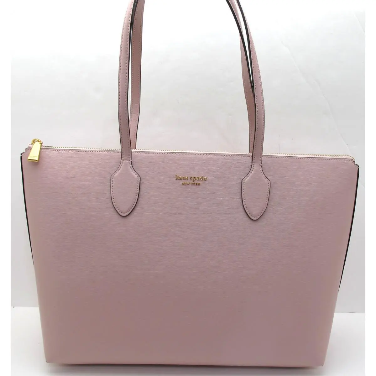 New Kate Spade Large Travel Saffiano Leather Top Zip Tote Bleecker French Rose