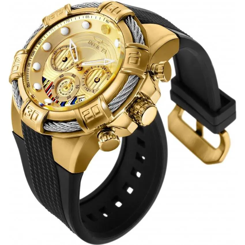 Mens Invicta 26271 Bolt Limited Edition Chronograph Black Strap Watch - Black