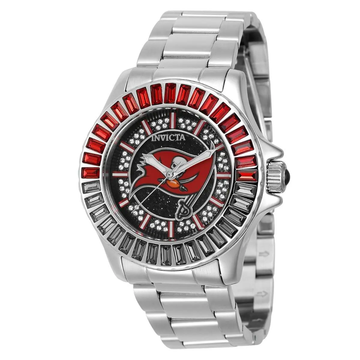 Invicta Angel Nfl Tampa Bay Buccaneers Womens Watch 38MM Crystals Watch