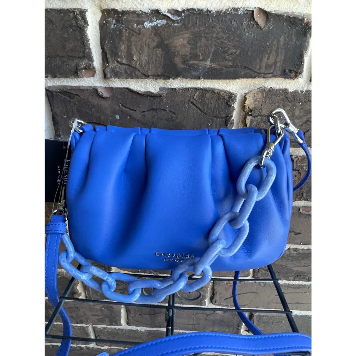 Kate Spade Souffle Crossbody Fluorite Purple Nappa Sheep Leather