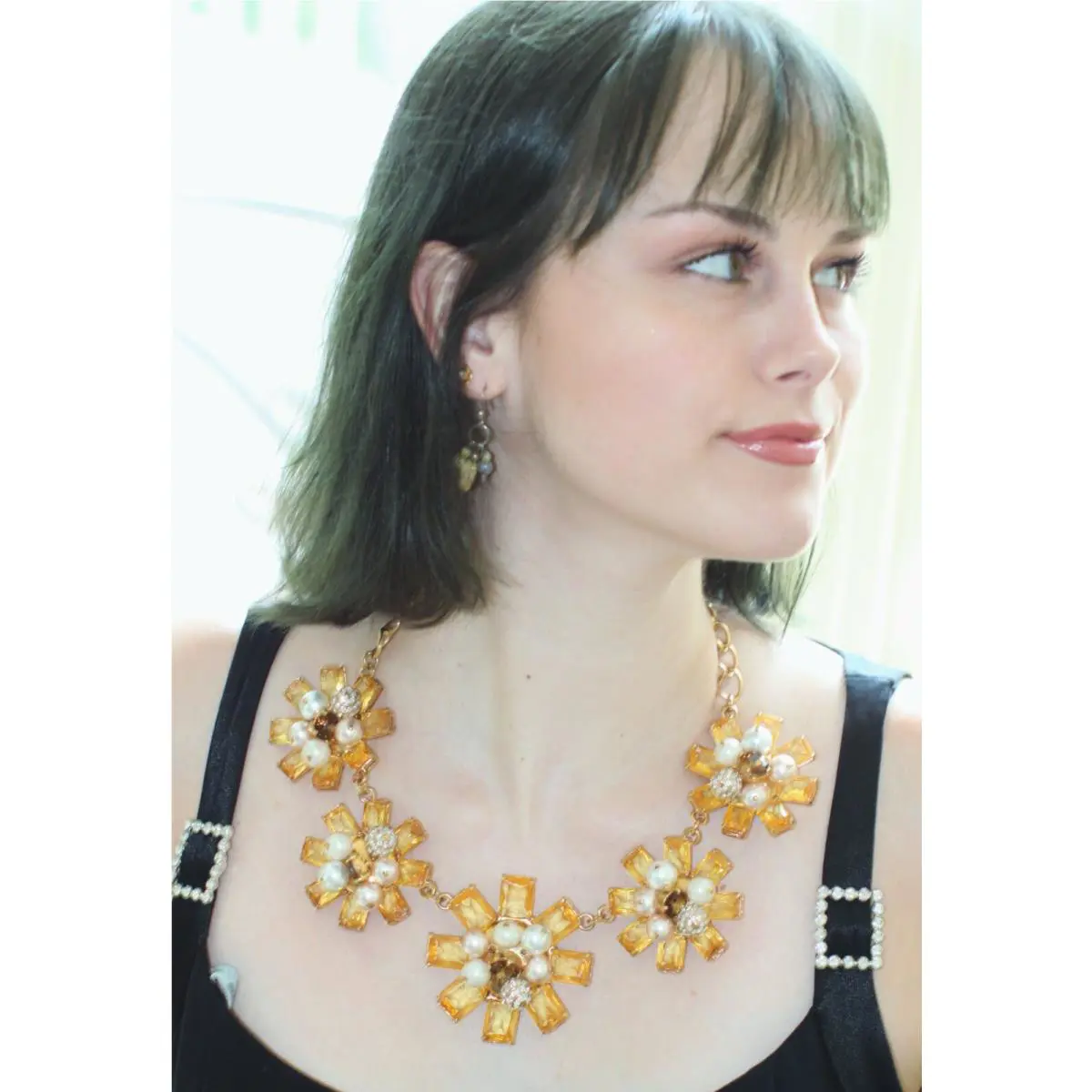 Kate Spade New York First Blush Statement Flower Necklace Intricate Detail