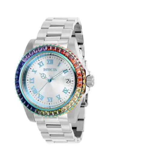 Invicta Angel Zager Exclusive Silver Dial Quartz Diver`s 40228 Women`s Watch