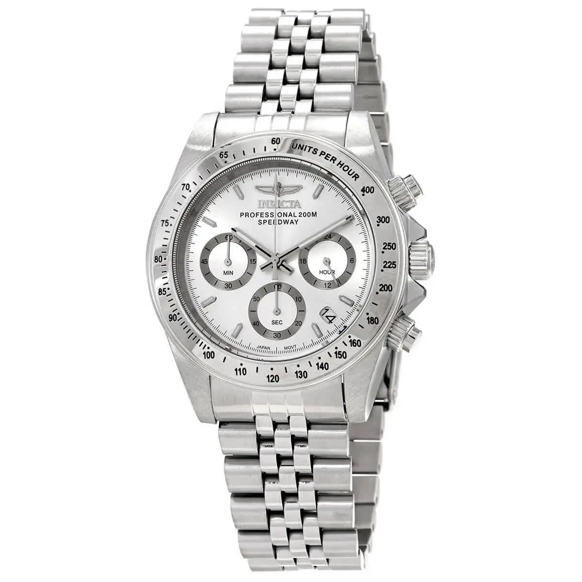 Invicta Speedway Chronograph Quartz Silver Dial Men`s Watch 30988