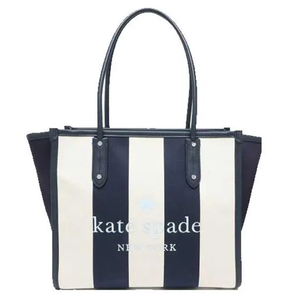 Kate Spade Ella Blue Stripe Tote Bag Purse
