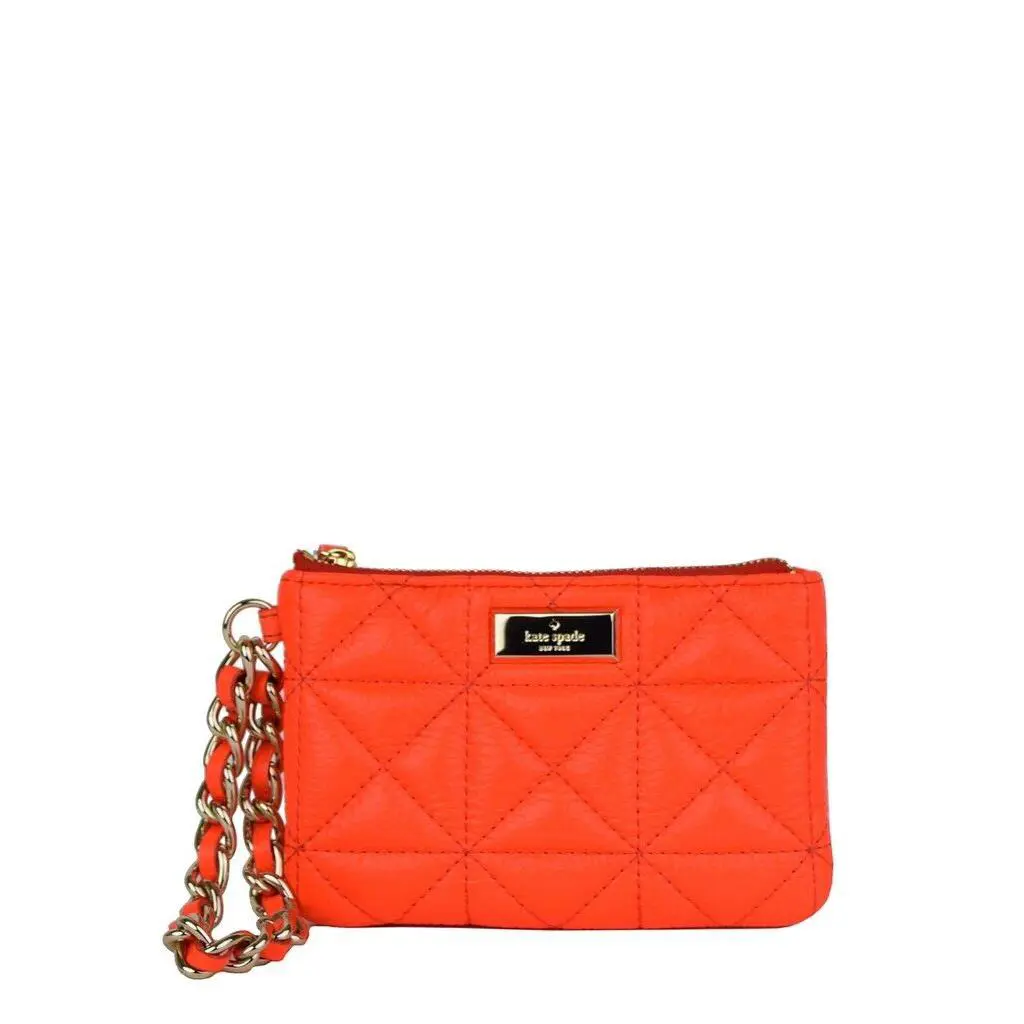 Kate Spade Sedgewick Place Bee Flame Orange Wristlet PWRU3658