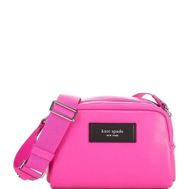Kate Spade Puffy Small Crossbody Bag Vivid Sand Dragon Pink