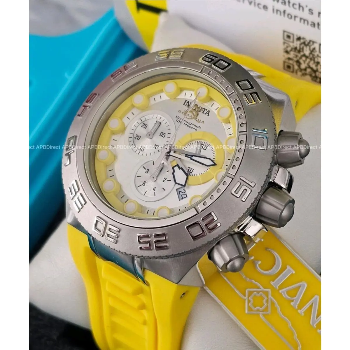 Invicta - Subaqua Noma IV - Swiss 5040.D Chronograph Yellow Quartz -mens Watch