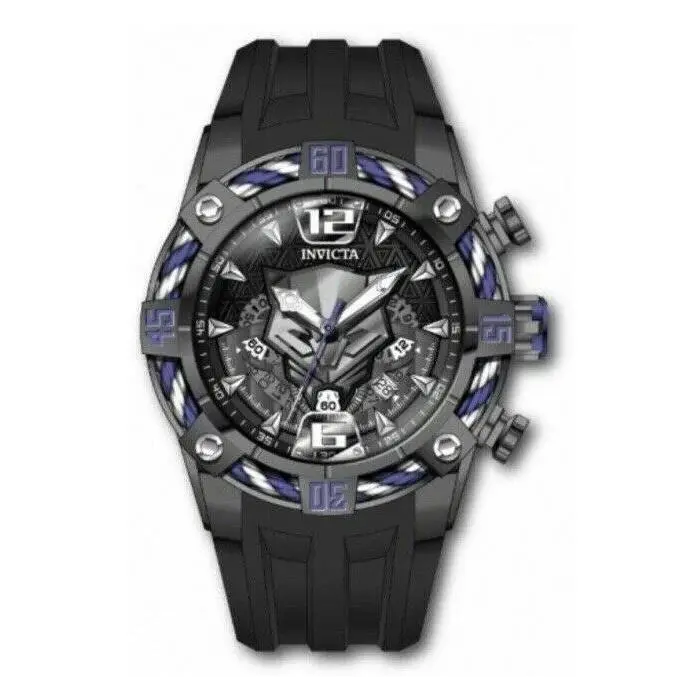 Invicta Black Panther Mens Quartz Watch Model 33161 LE 4/4000