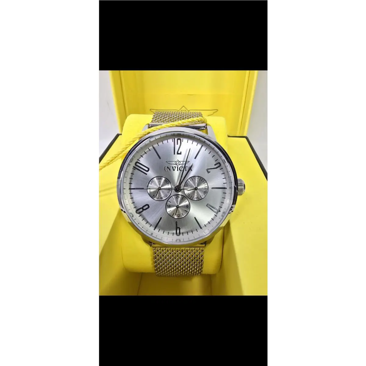 Invicta Men`s Watch Specialty Collection Making History 47118 Quartz Stainless - Dial: Silver, Band: Silver