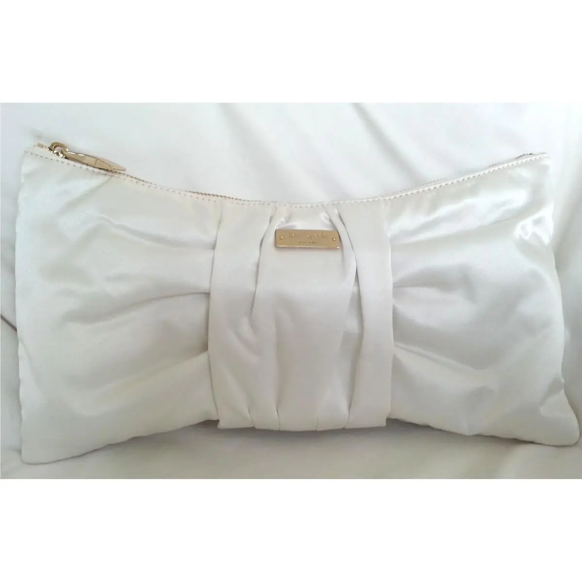 Kate Spade New York Wedding Belle Silka Clutch Bag in Bridal Cream-nwt: SRP:$298