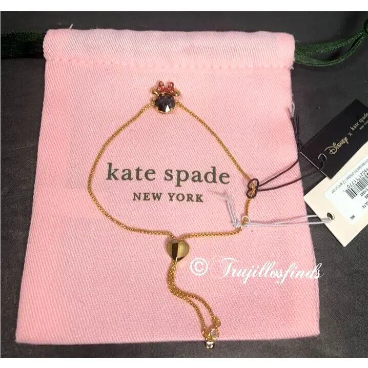 Kate Spade New York Disney Minnie Slider Bracelet Adjustable K9172 New