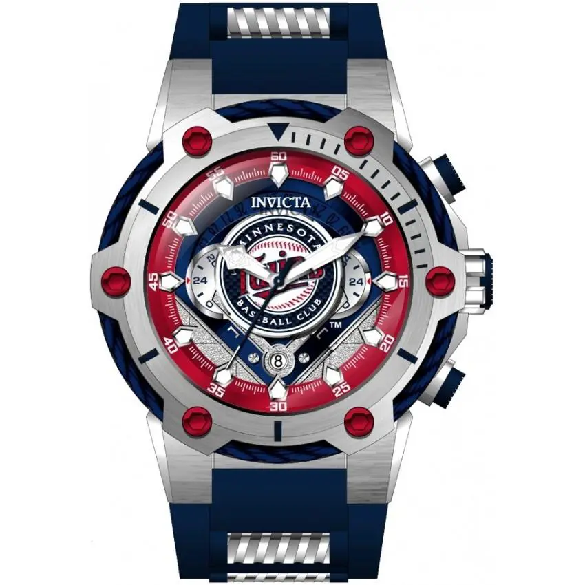 Invicta 43496 Limited Mlb Minnesota Twins Baseball Watch Quartz 51.5MM