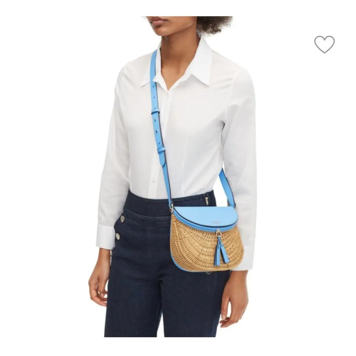 Kate Spade New York Catch Wicker Medium Crossbody - Nwot