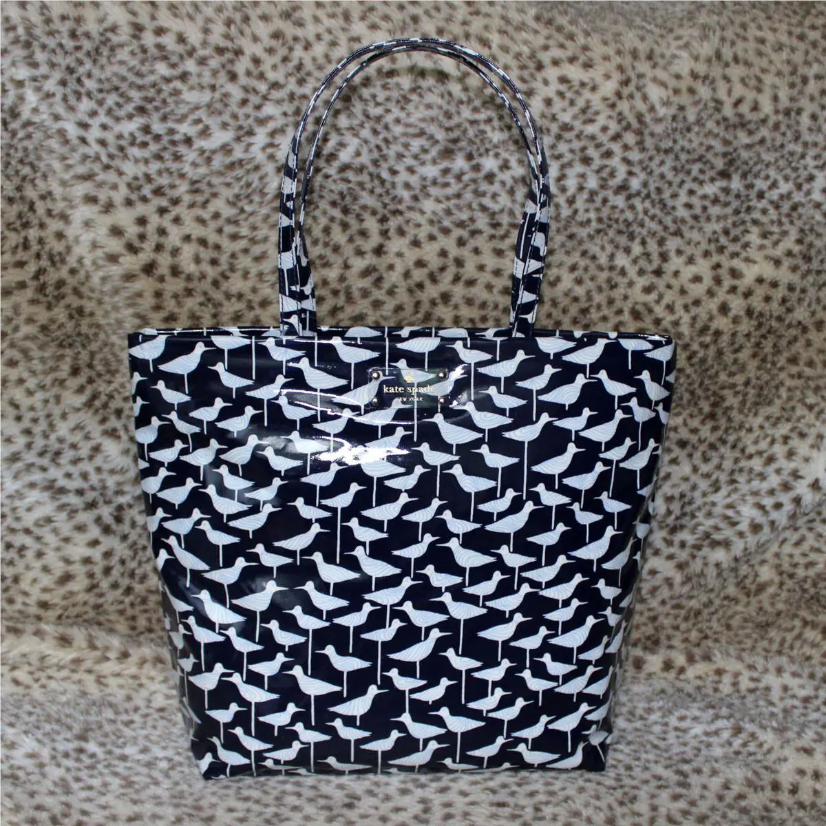 Kate Spade Bon Shopper Daycation Tote Bag WKRU3238 Color Sandpiper