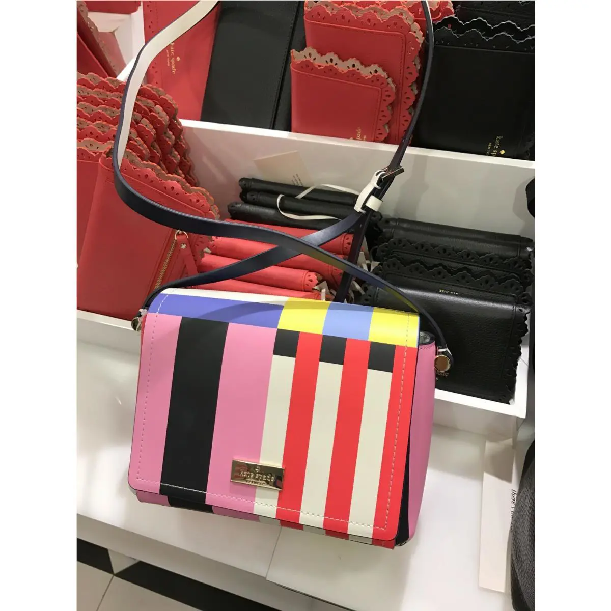 Avva Arbour Hill Flagstripe Crossbody Purse WKRU4200 by Kate Spade