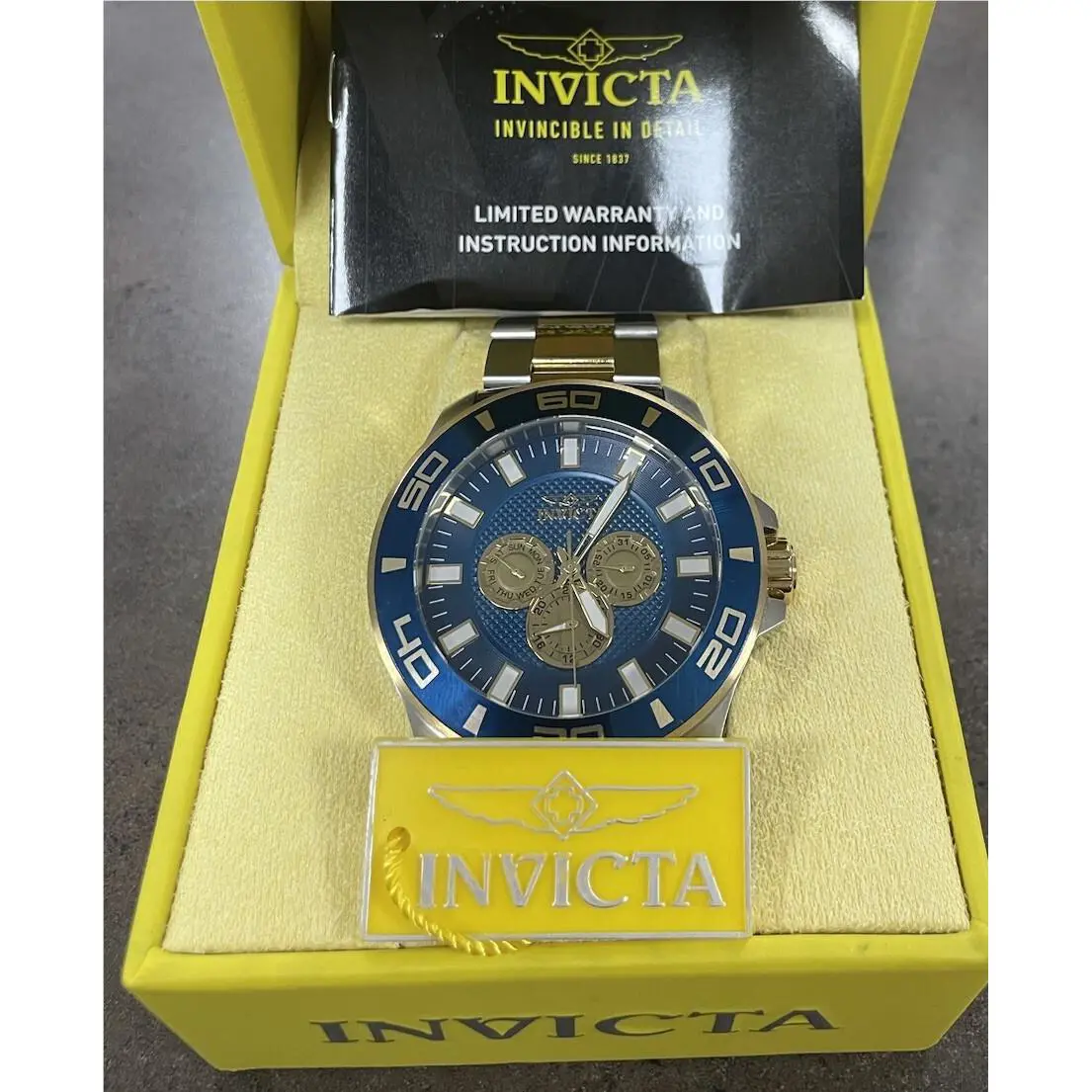 Invicta Men`s Watch Pro Diver Quartz Chronograph Steel Strap 30787