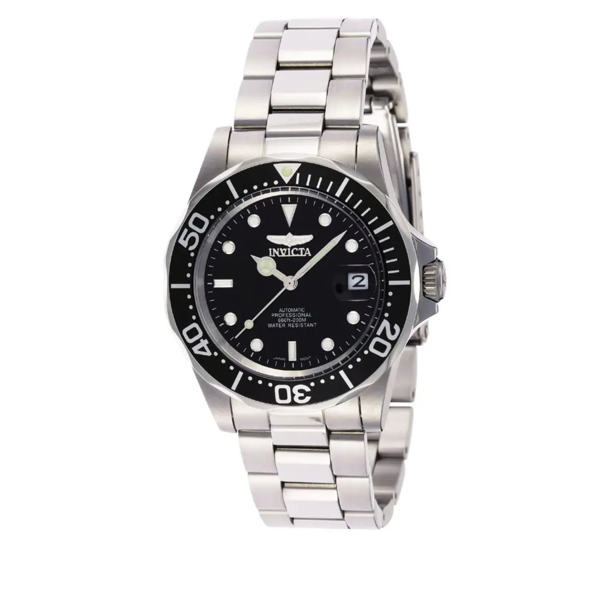 Invicta Pro Diver Automatic Silver Dial Stainless Steel Pepsi Bezel Men`s Watch