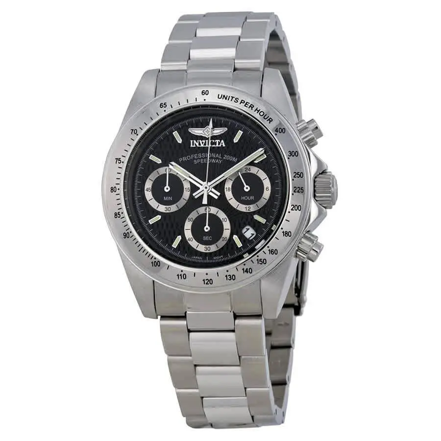 Invicta Speedway Chronograph Black Dial Men`s Watch 9223