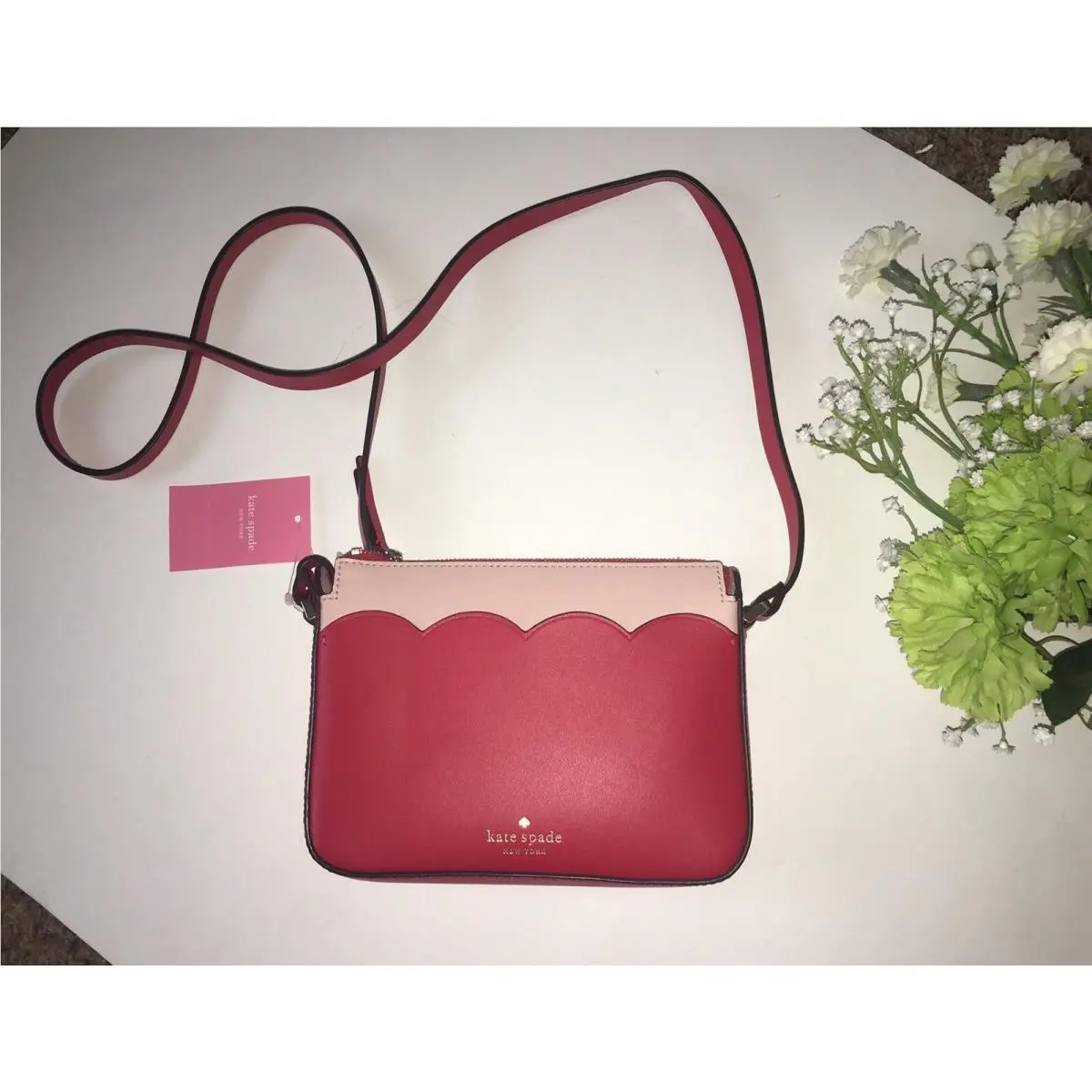 Kate Spade Magnolia Street Small Top Zip Crossbody Bag Hot Chili