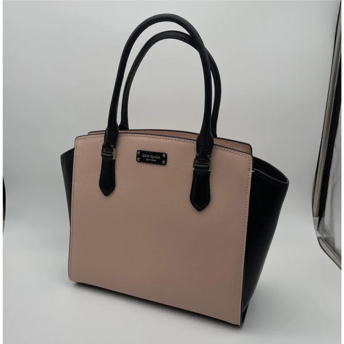 Kate Spade Satchel Crossbody Jeanne Medium Pink / Black Purse Bag w/ Strap