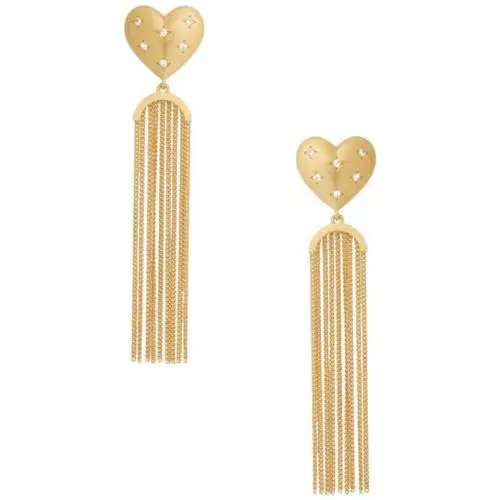 Kate Spade York MY Precious Fringe Heart Earrings