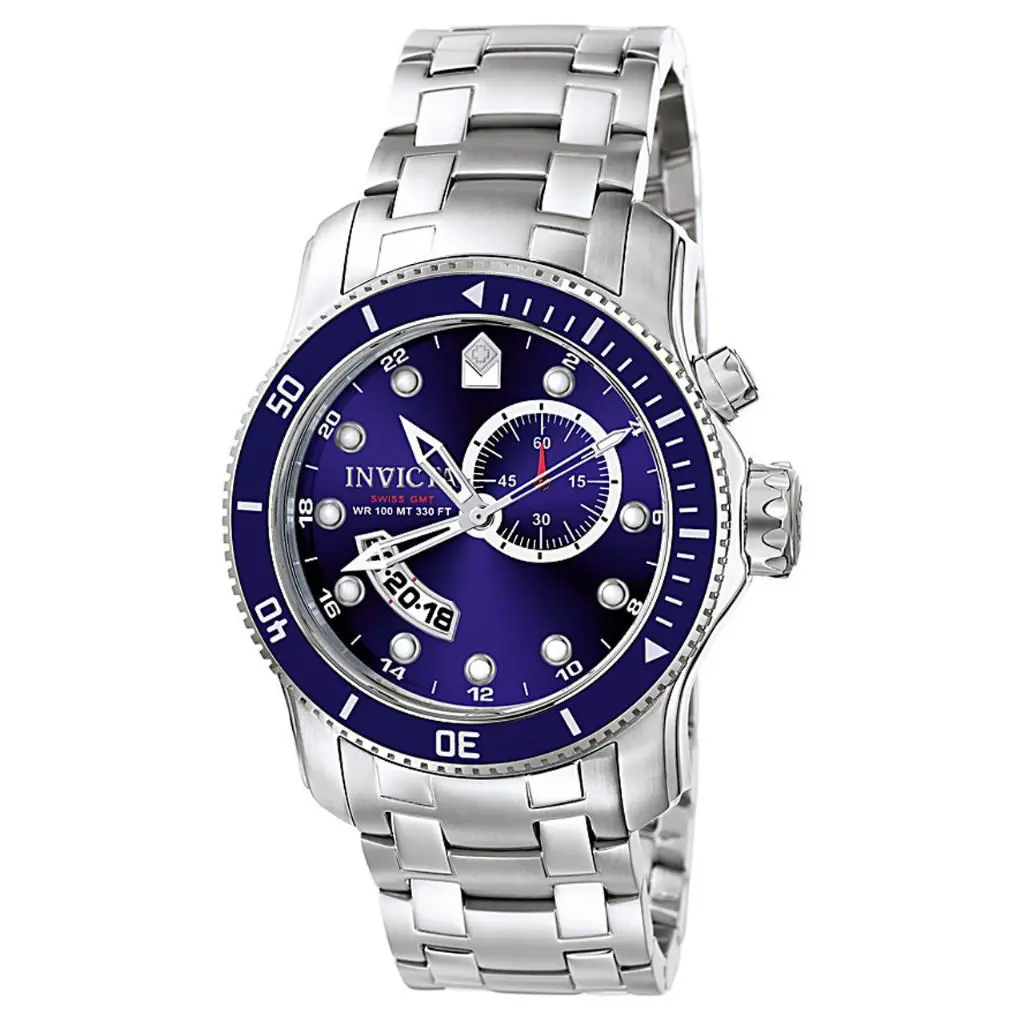 Invicta 6090 Scuba Gmt Pro Diver Collection Stainless Steel Men`s Watch