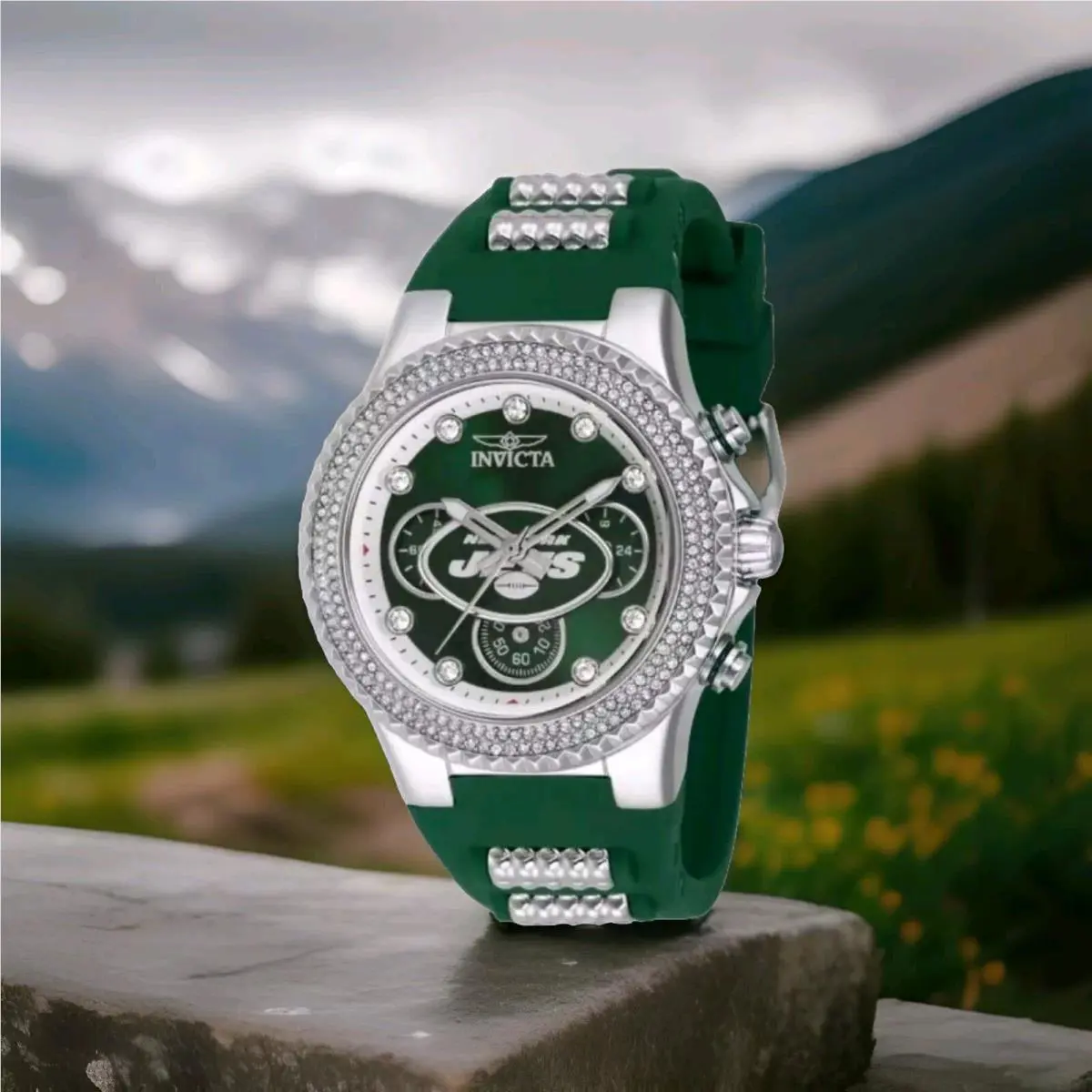 Invicta Nfl York Jets Unisex Watch - 39mm Steel Green 42755