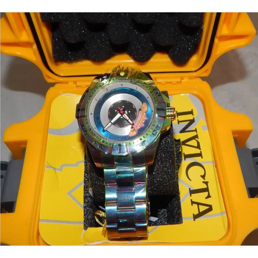 Invicta S1 Rally Caliper Automatic Men`s 51mm Rainbow Iridescent Watch 37052