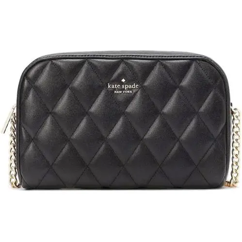 Kate Spade Carey Quilted Mini Camera Smooth Leather Crossbody Bag Purse