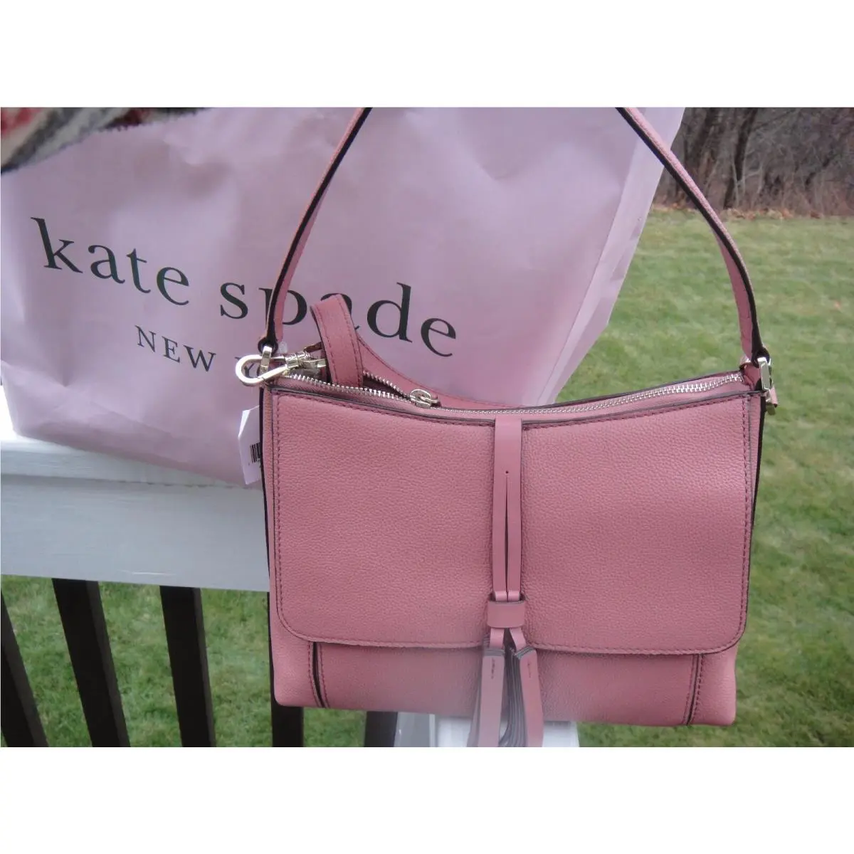 New Kate Perkins Street Celena Leather Bag 100%Authentic