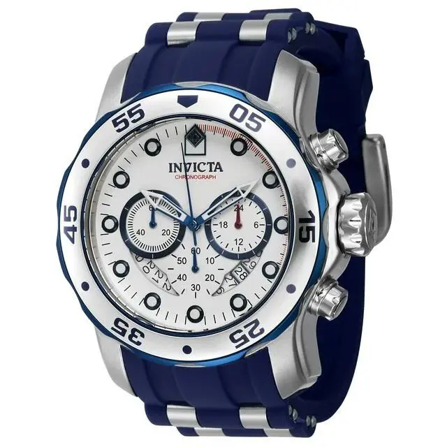 Invicta Pro Diver Men`s 48mm Quartz Chronograph Watch Black/silver