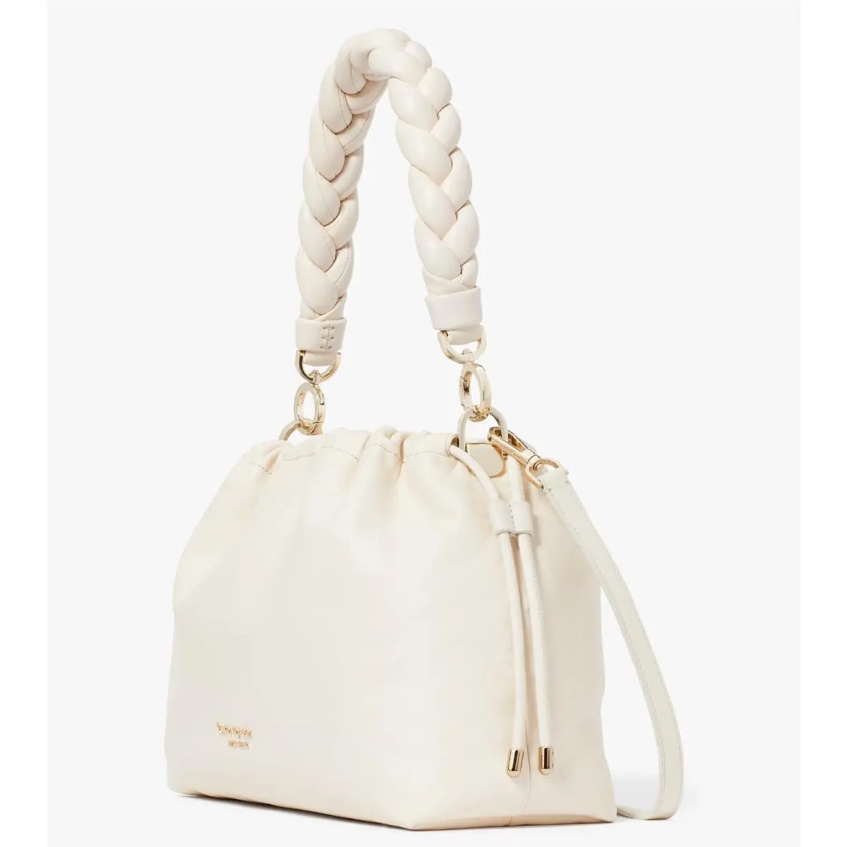 Kate Spade Meringue Large Shoulder Bag Off White Leather Purse KB926 FS