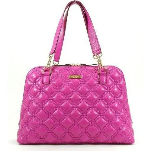 Kate Spade NY Rachelle Astor Court Bajarose Quilted Leather Satchel Bag