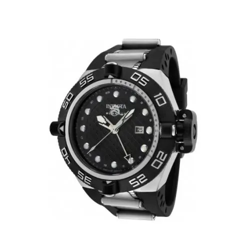 1153 Men`s Subaqua Noma IV Gmt W/R-500M Date Black Dial Black Band by Invicta