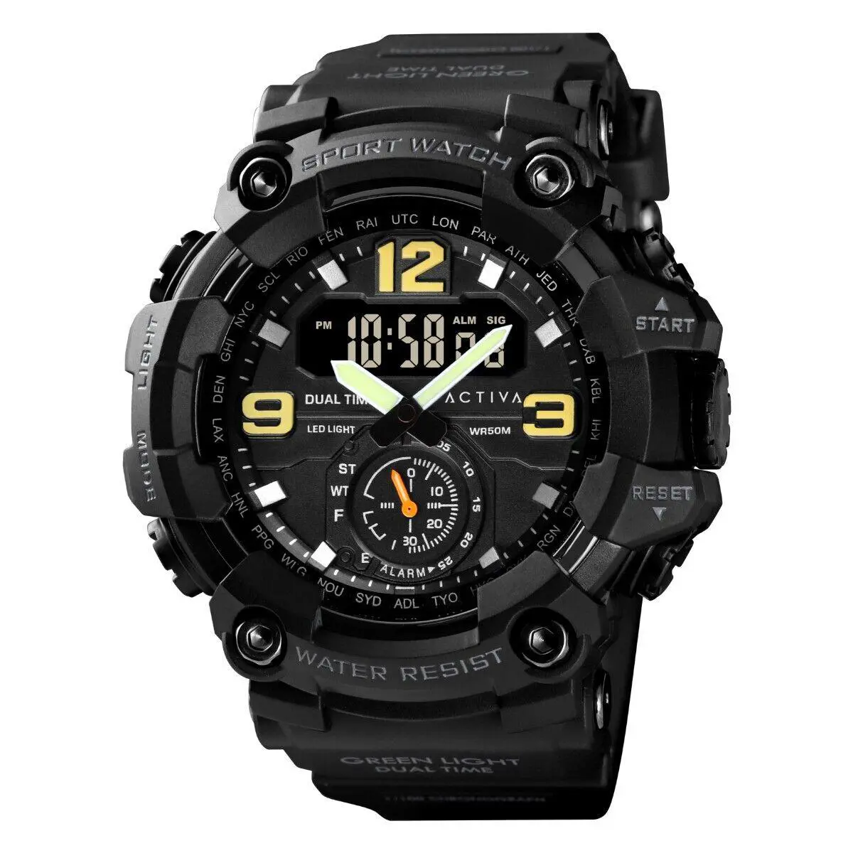 Activa X Invicta Blackops Digital Men s Watch 56mm Camouflage Blue ACW1637-003