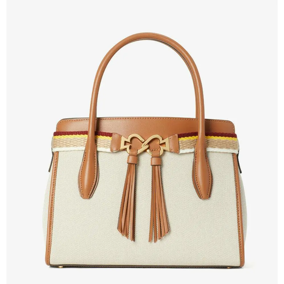 Kate Spade New York Toujours Canvas Medium Satchel - Natural / pxrub389